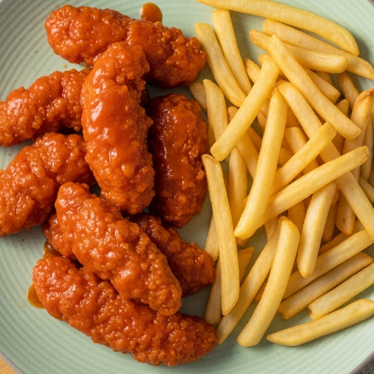 Buffalo Chicken Tender with Fries