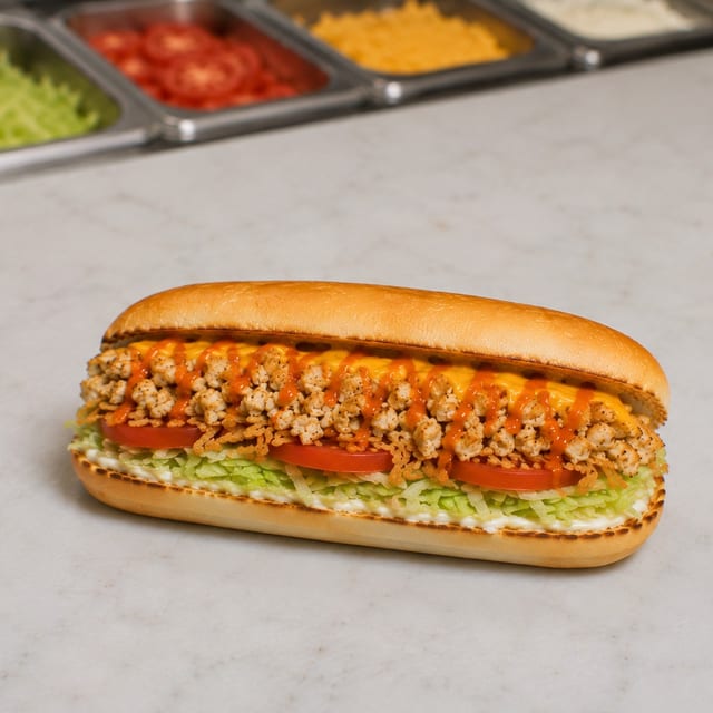 Buffalo Grilled Chicken Submarine.