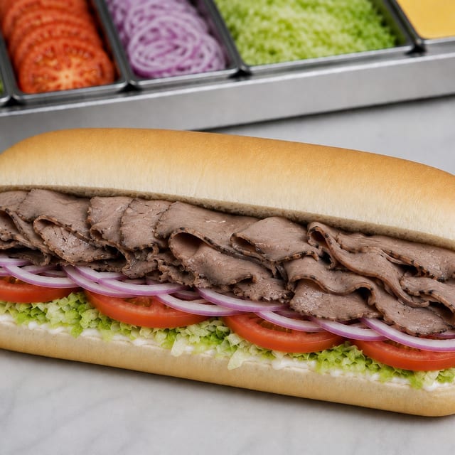 Roast Beef Submarine.