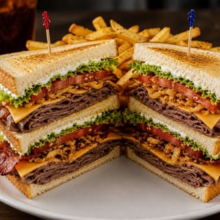 Roast Beef Club Sandwich