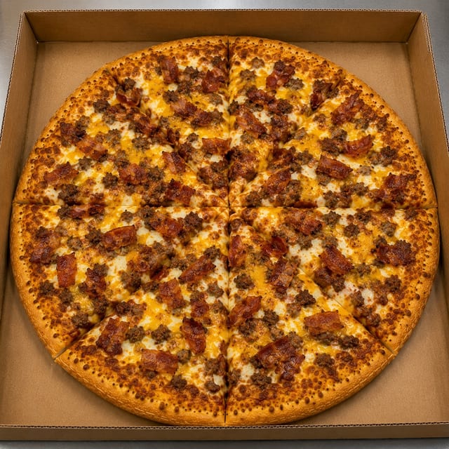 New Bacon Cheeseburger Pizza.