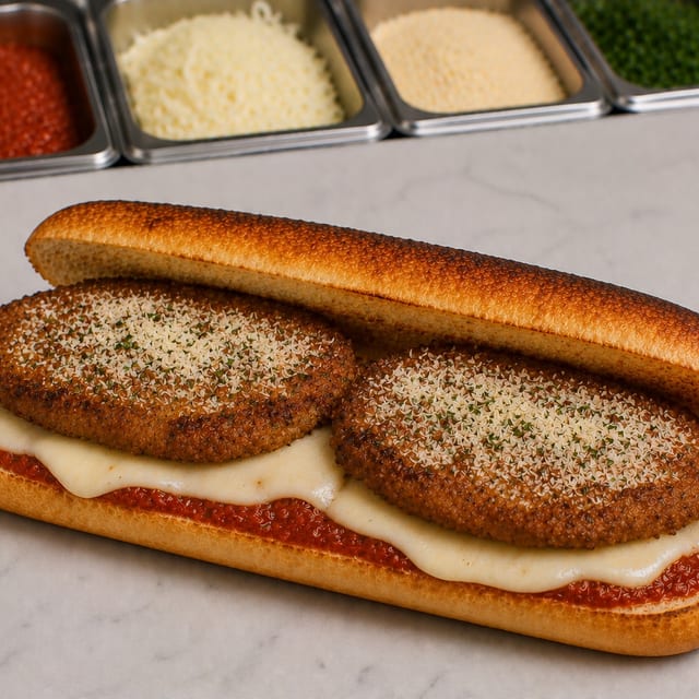 Veal Parmesan Submarine.
