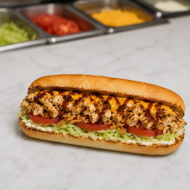 BBQ Grilled Chicken Submarine.