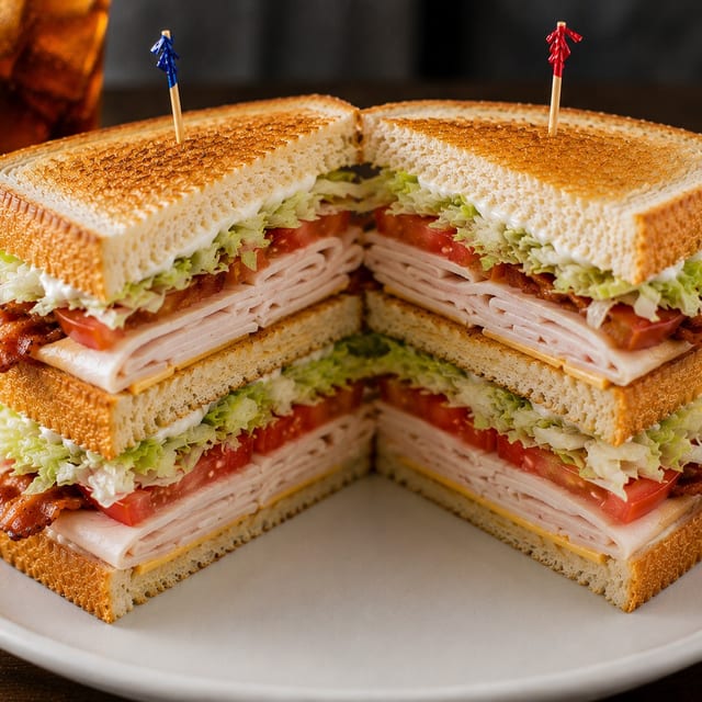 Turkey Club Sandwich.