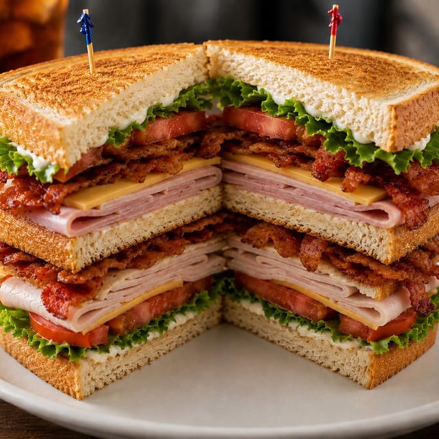 Triple Decker Club Sandwich.