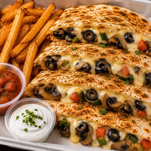 Grilled Veggie Quesadilla.