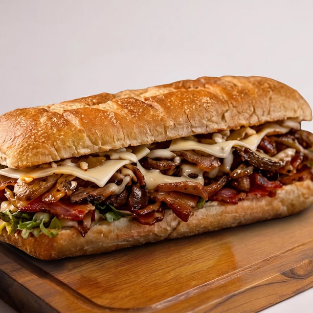 Chicken Cheesesteak Submarine.