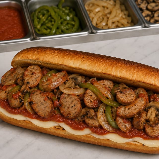 Italian Hot Sausage Submarine.