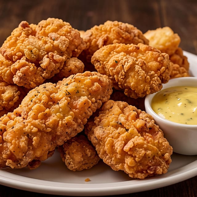 Chicken Tender with Fries.