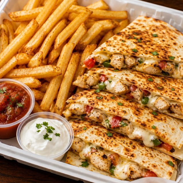 Chicken Quesadillas.