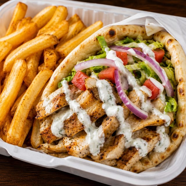 Gyro Chicken Platter.