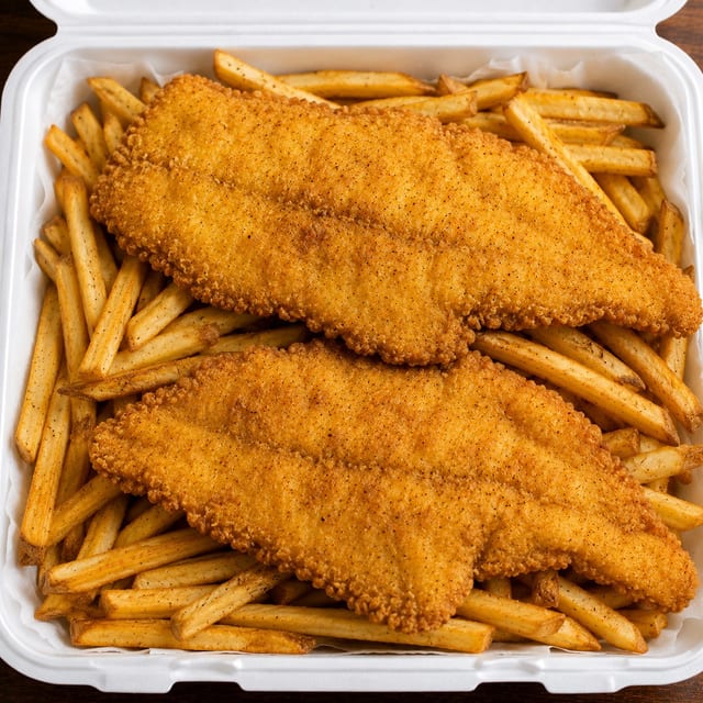 Flounder Fish Platter.