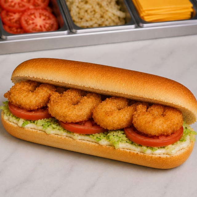 Fried Shrimp Submarine.