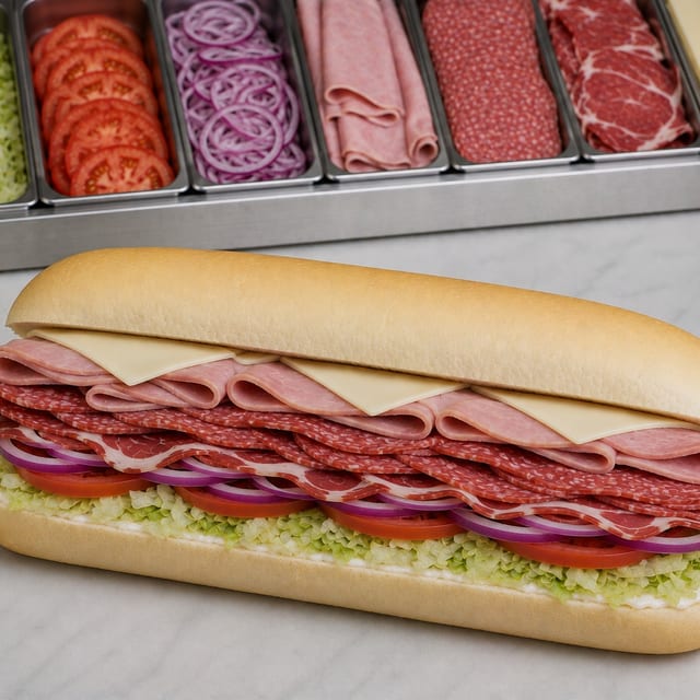 Italian Cold Cut Submarine.